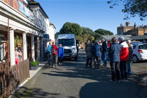 Waiting for the minibus
